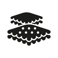 Biscuit icon in glyph style