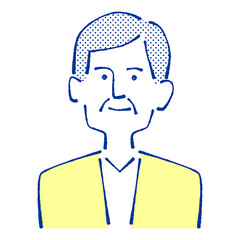 休日の男性のイラスト