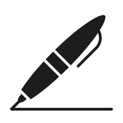 Writing icon in glyph style