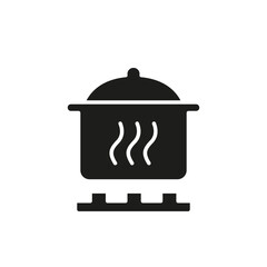 Pot icon in glyph style
