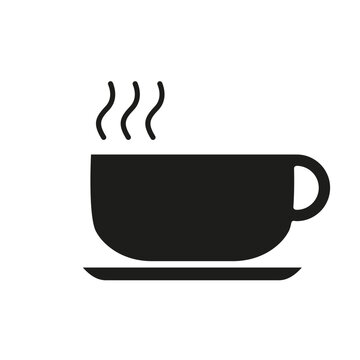 black coffee cup with steam clip art preview