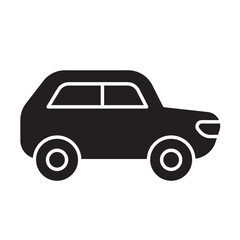 SUV car icon in glyph style