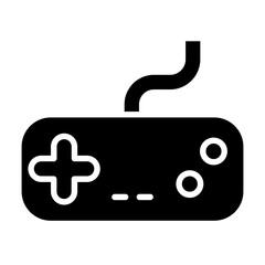 Obraz premium video game icon in glyph style