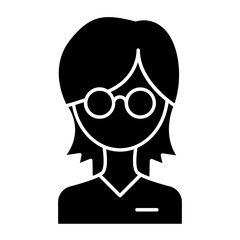 Secretary icon in glyph style