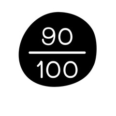 Score icon in glyph style