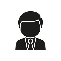 Manager icon in glyph style