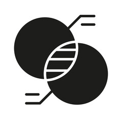 Data analysis icon in glyph style