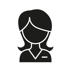 Mustache icon in glyph style