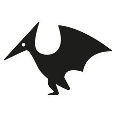 Pteranodon icon in glyph style © North