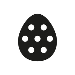 Dinosaur egg icon in glyph style