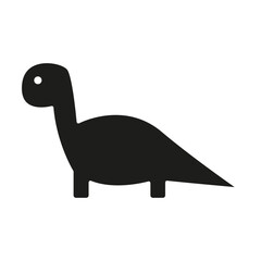 Brachiosaurus icon in glyph style