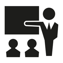 Presentation icon in glyph style