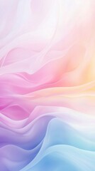 Fototapeta premium Soft Pastel Waves with Gentle Color Gradients for Background Use