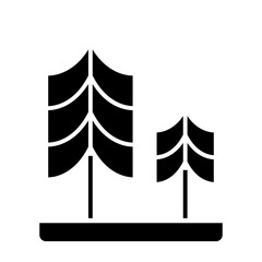 tree icon in glyph style