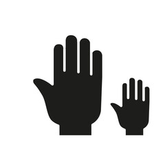 Obraz premium Democracy icon in glyph style