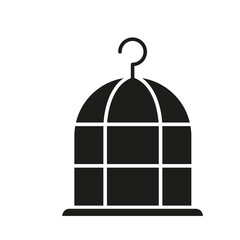 Cage icon in glyph style