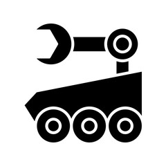 Rover icon in glyph style