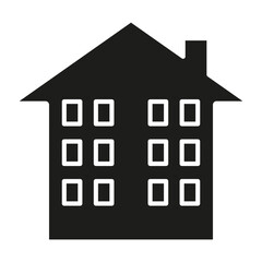 Hostel icon in glyph style