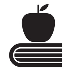 Education icon in glyph style