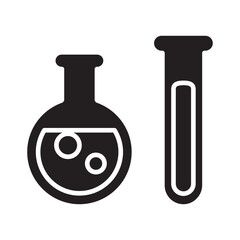 Chemistry icon in glyph style