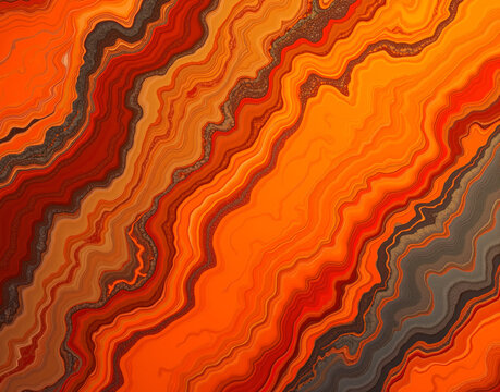Seamless Phoenix Feather Marble with fiery orange gradients and ash-gray edges, designed for mythology-themed RPG textures, capturing the rebirth and power of the phoenix.
