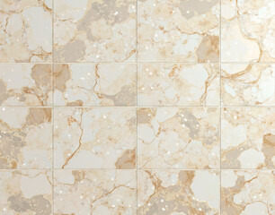 Tessellating Ashford Pearl marble tiles with mother-of-pearl iridescence, featuring Art Nouveau floral vein motifs for an elegant design.