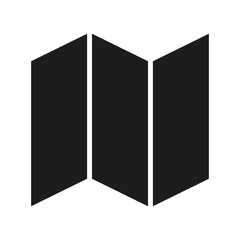 Leaflet icon in glyph style