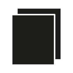 Paper icon in glyph style