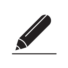 Fototapeta premium Writing icon in glyph style