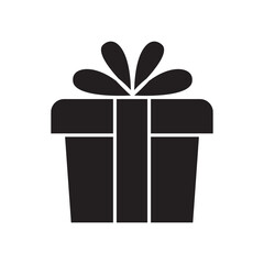 Gift icon in glyph style