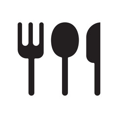 Food icon in glyph style