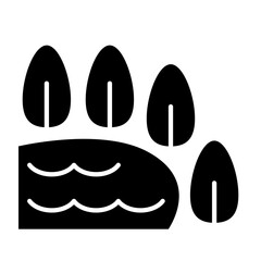 Pond icon in glyph style