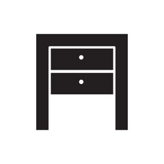 Cabinet icon in glyph style