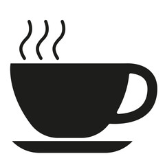 Coffee icon in glyph style