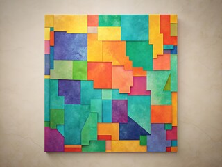 Modern New Mexico map, clean lines, geometric design.