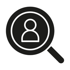 Employment icon in glyph style