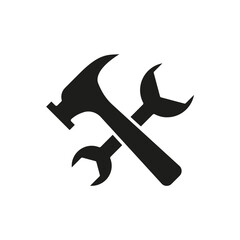 Maintenance icon in glyph style
