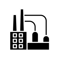 Factory icon in glyph style