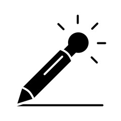 Idea icon in glyph style