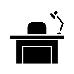 Office icon in glyph style