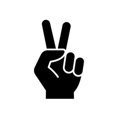 Victory icon in glyph style