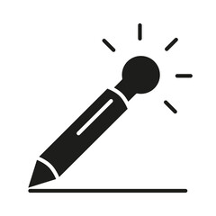 Idea icon in glyph style