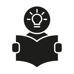 Idea icon in glyph style