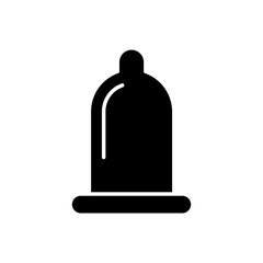 Condom icon in glyph style