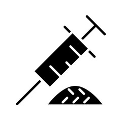 Drug icon in glyph style