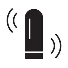 Vibrator icon in glyph style