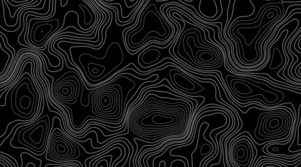 Topographic map patterns, topography line map. Geographic line mountain relief. Abstract lines or wavy backdrop background. Cartography.