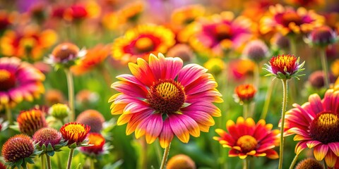 Macro view: a dazzling display of native blooms.