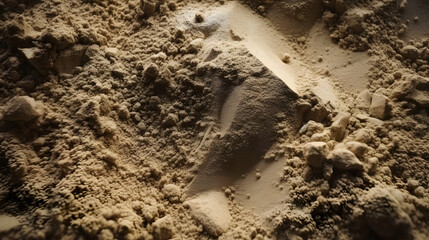 a close up of a sand covered surface