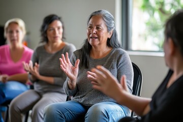 Adults Learning Sign Language, 